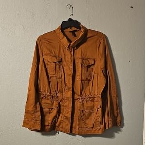 Lane Bryant Utility Jacket in Rust
